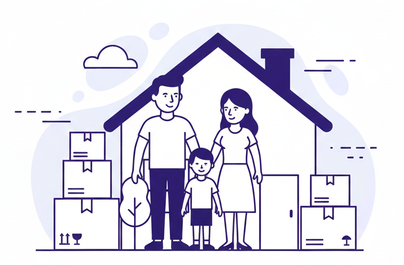 Glimpse of family stress-free moving